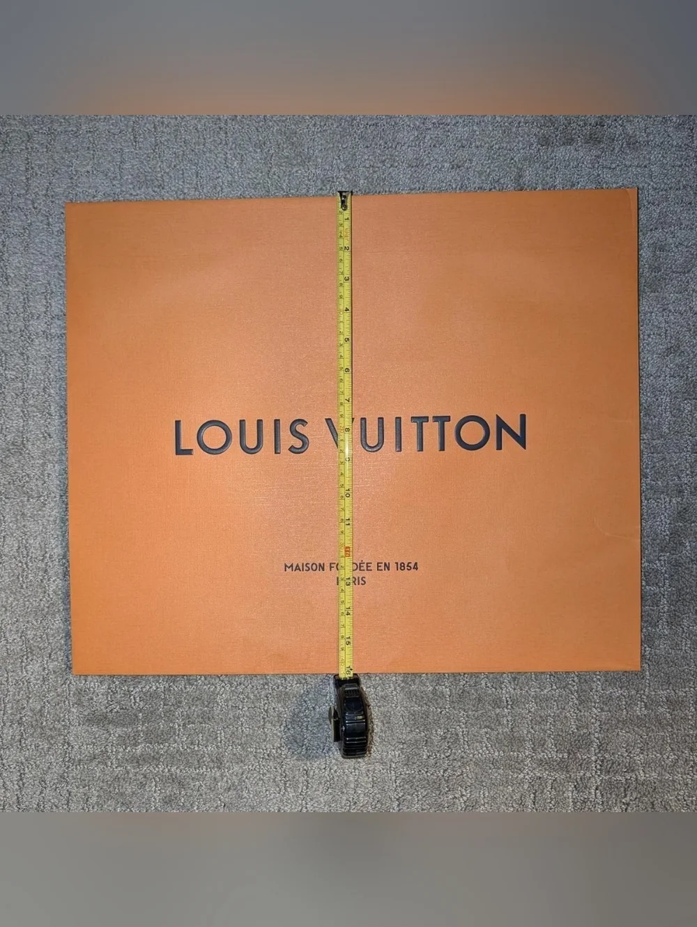 Louis Vuitton Orange Signature LG Box And Gift Bag 